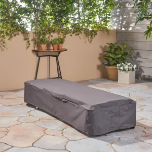 Outdoor Waterproof Chaise Lounge Cover, Gray - NH950503 patio chairs, outdoor seating