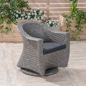 Outdoor Wicher Swivel Chair - NH220603 patio chairs, outdoor seating