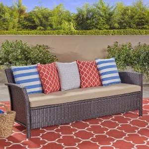 Outdoor Wicker 3 Seater Sofa - NH231503 patio chairs, outdoor seating