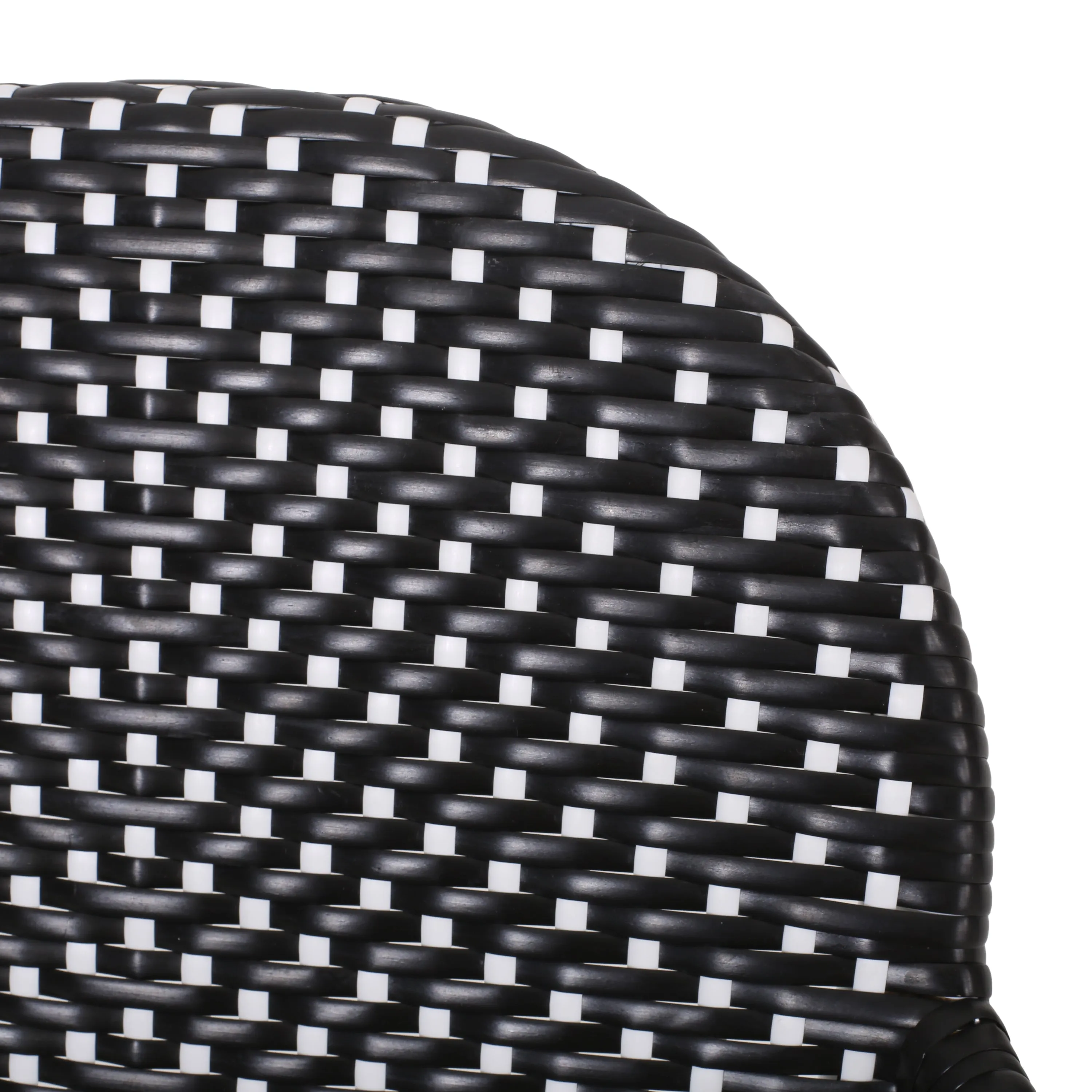 Outdoor Wicker and Aluminum French Barstools