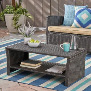 Outdoor Wicker Coffee Table - NH009503 patio chairs, outdoor seating