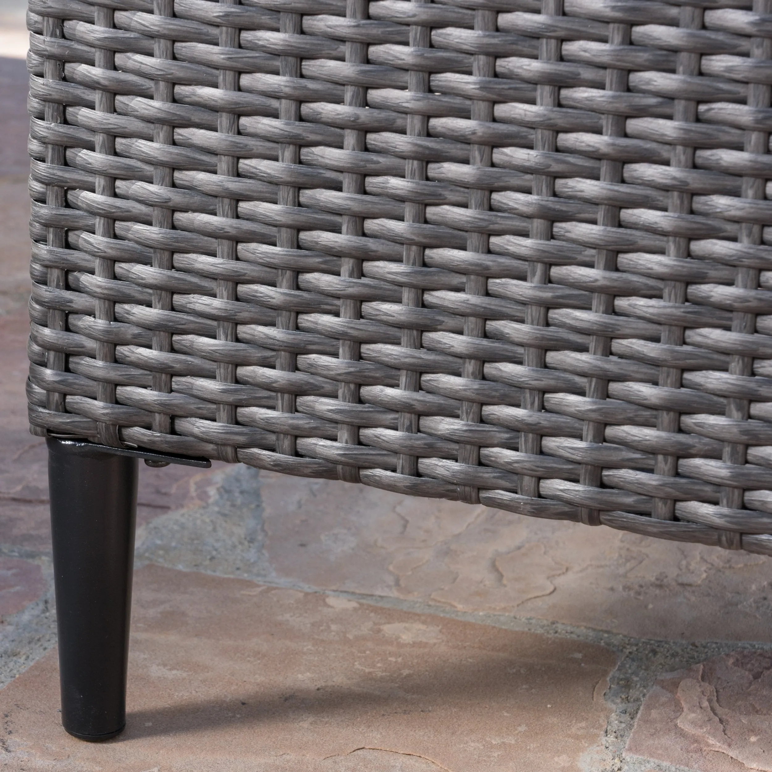 Outdoor Wicker Storage Chest - NH240403