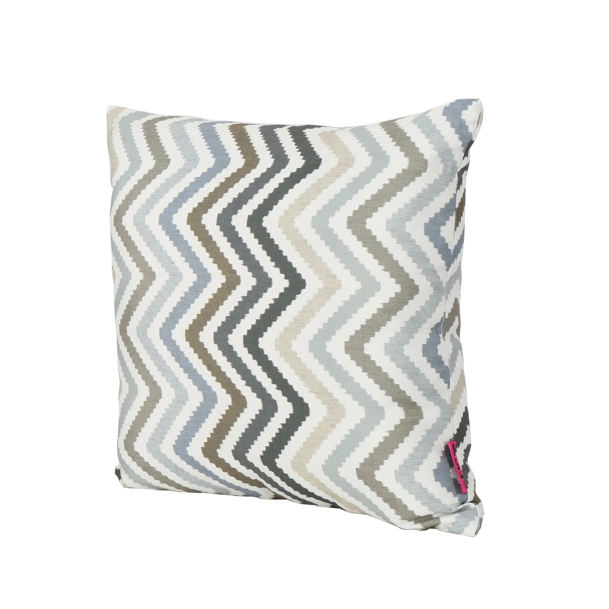Outdoor Zig Zag Striped Water Resistant Tasseled Square and Rectangular Throw Pillows (Set of 4) - NH870303