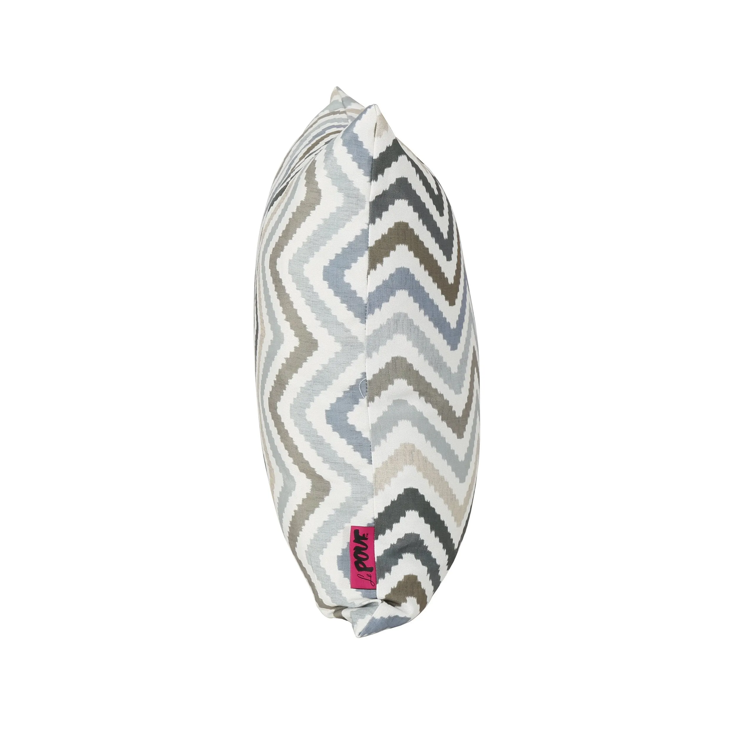 Outdoor Zig Zag Striped Water Resistant Tasseled Square and Rectangular Throw Pillows (Set of 4) - NH870303