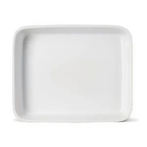Oven Dish W33 x L27cm, White curtain fabric, upholstery textile