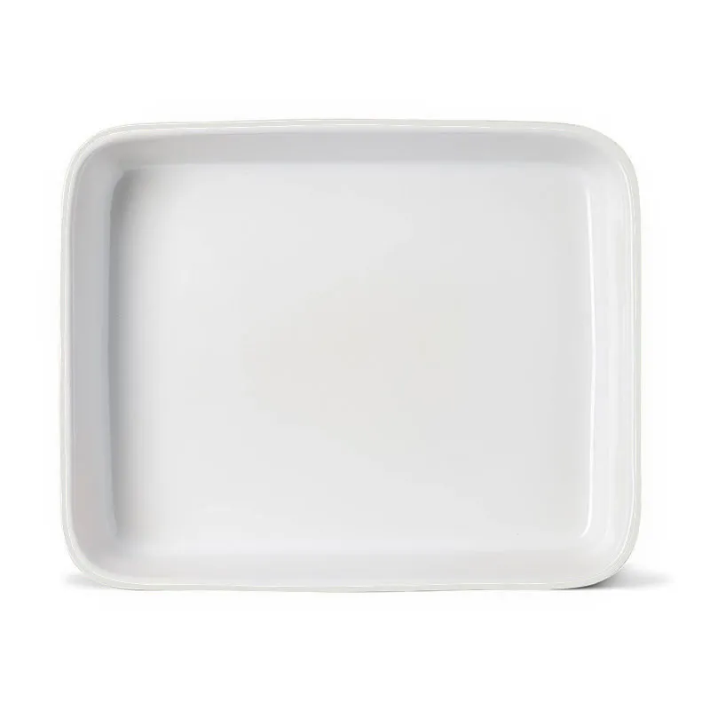 Oven Dish W33 x L27cm, White curtain fabric, upholstery textile