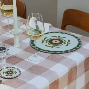 Patchwork Set of 6 Placemats, Eucalyptus tufted headboard, king headboard