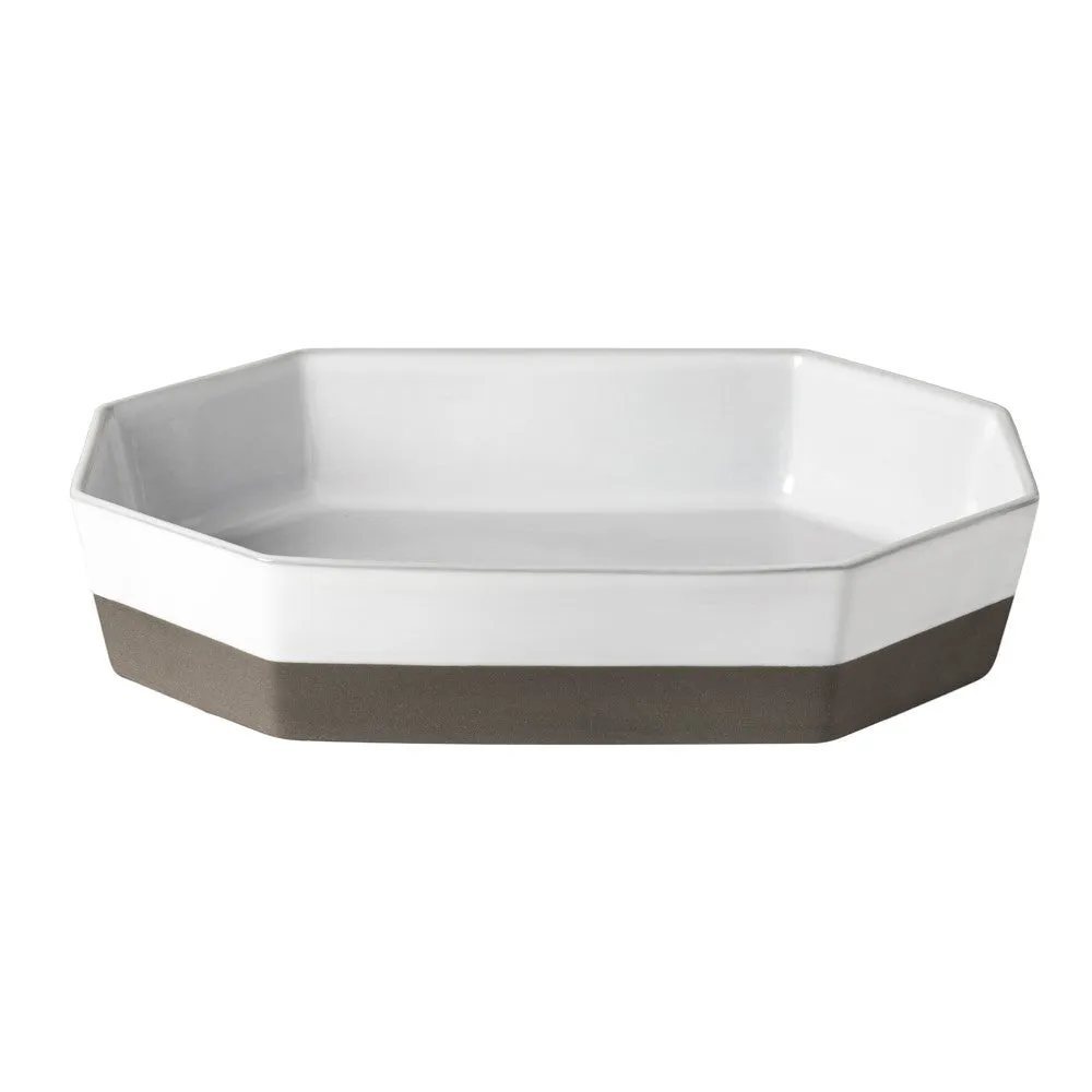 Plano Octagonal baking dish, H7 x W35 x D26cm, White curtain fabric, upholstery textile