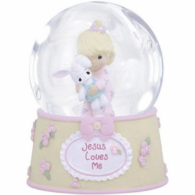 Precious Moments Jesus Loves Me Snow Globe Girl Musical Decorative Mirror,Home Decor Mirror