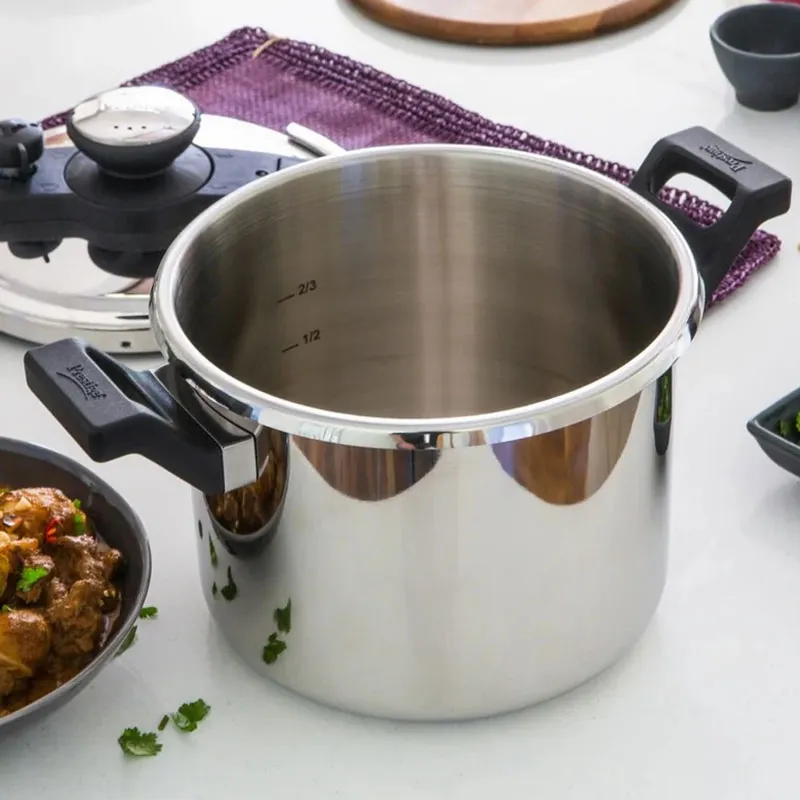 Prestige Twist N Lock Pressure Cooker, 6l, Silver