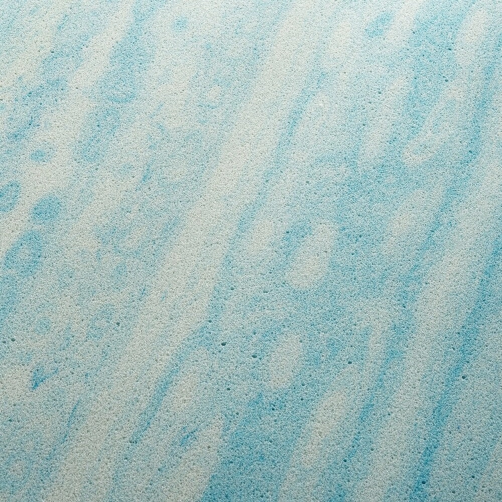 Priage 4" King Swirl Gel Memory Foam Mattress Topper