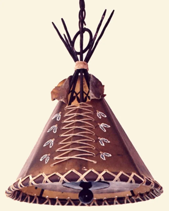Rawhide Teepee Pendant Light