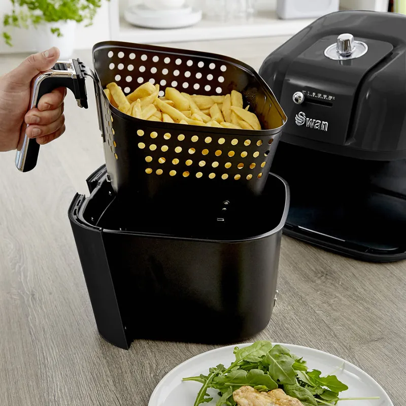 Retro Air Fryer 6L, Black