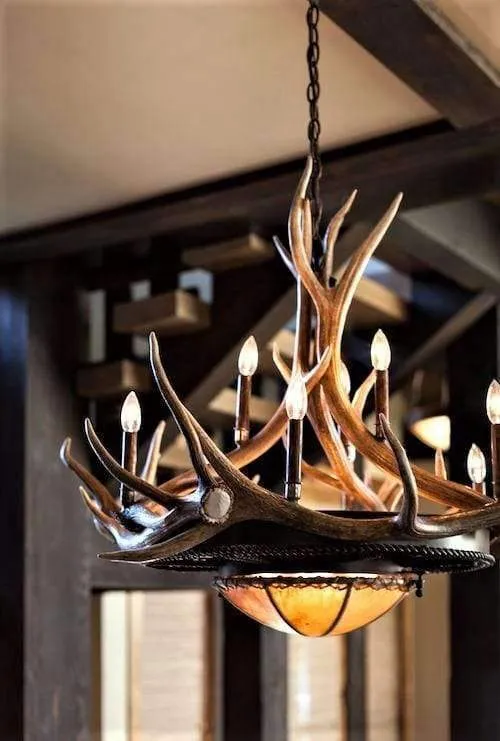 Rocky Mountain Elk Antler Chandelier