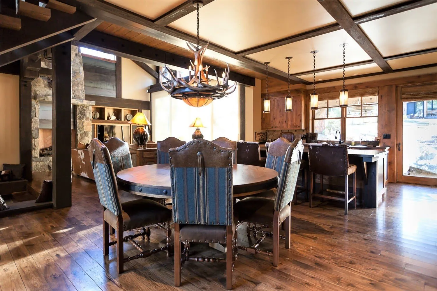 Rocky Mountain Elk Antler Chandelier