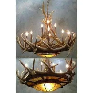 Rocky Mountain Elk Antler Chandelier