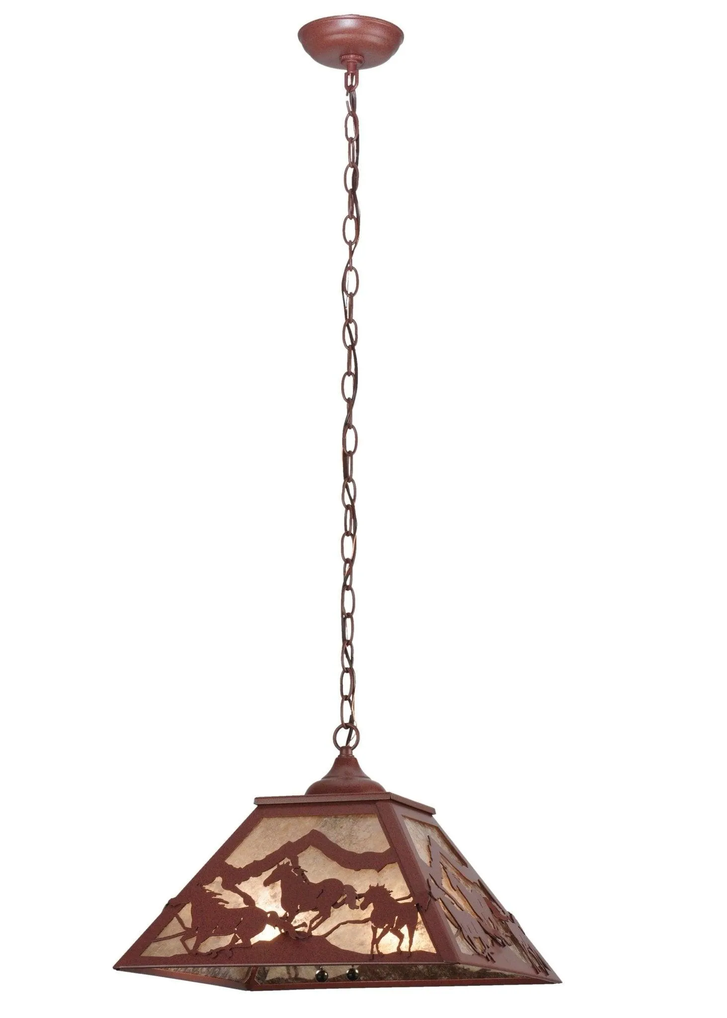 Running Horses Ceiling Pendant Light