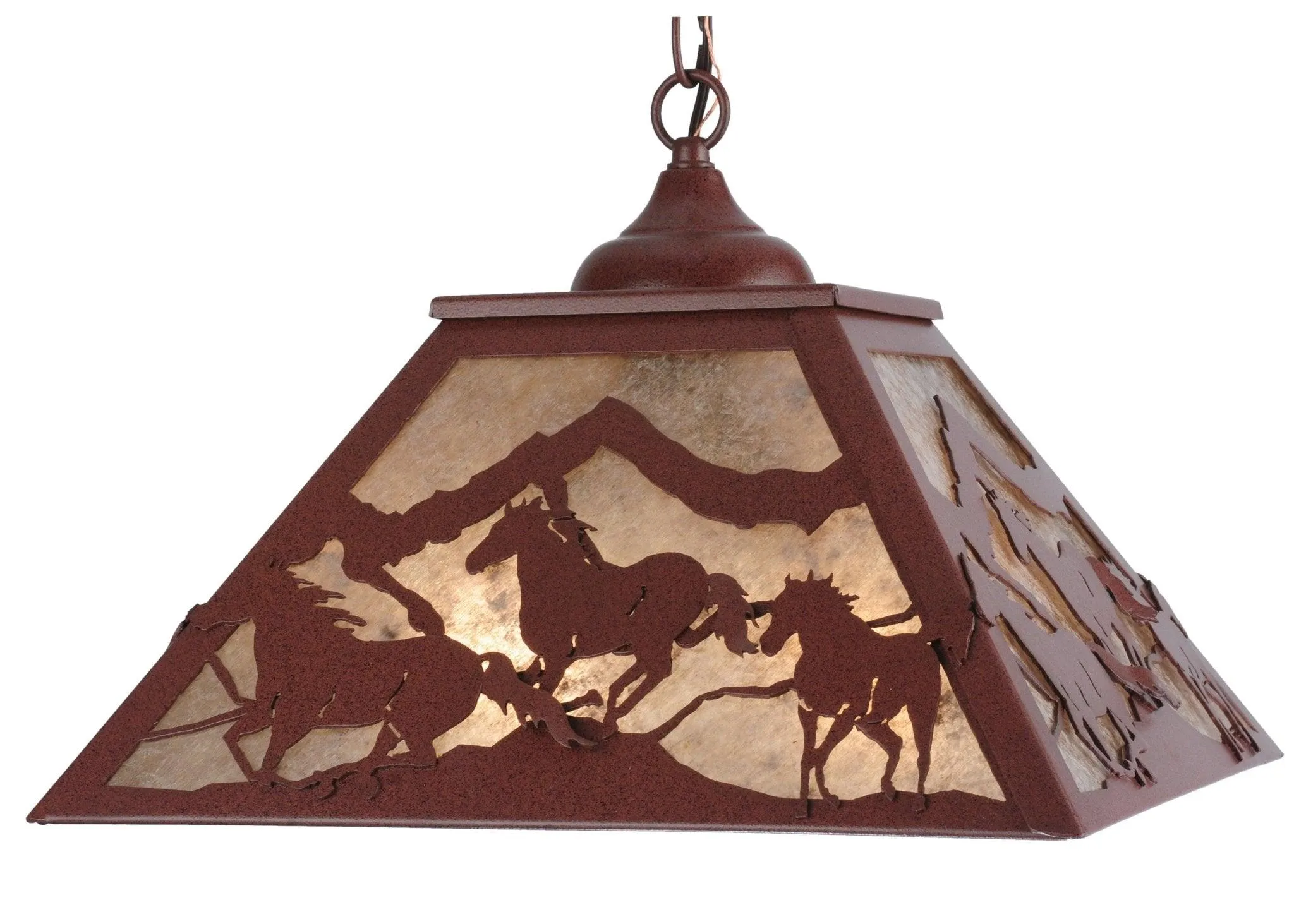 Running Horses Ceiling Pendant Light