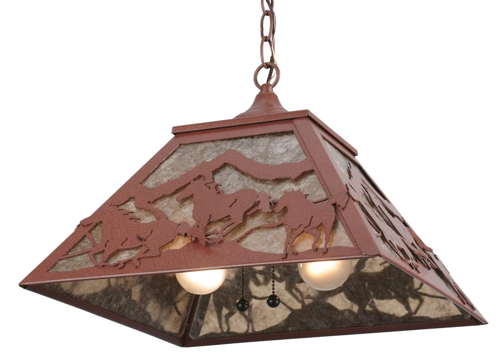 Running Horses Ceiling Pendant Light