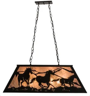 Running Horses Island Light - Black patio chat set, outdoor furniture set