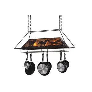 Running Horses Pot Rack patio chat set, outdoor furniture set