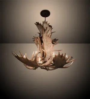 Rustic 12-Light Moose Antler Chandelier for Luxe Decor patio chat set, outdoor furniture set