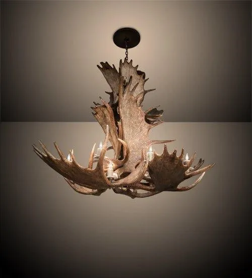 Rustic 12-Light Moose Antler Chandelier for Luxe Decor patio chat set, outdoor furniture set