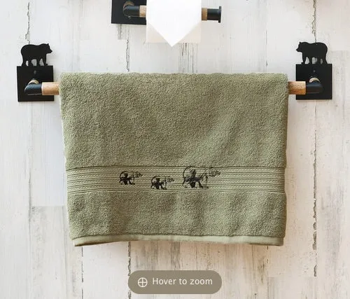 Rustic Bear Towel Bars - 2 Sizes