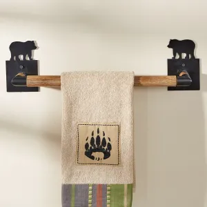 Rustic Bear Towel Bars - 2 Sizes bathroom accessories, soap dispenser