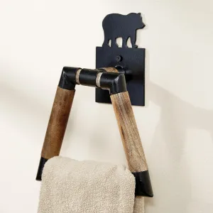 Rustic Bear Towel Ring bathroom accessories, soap dispenser