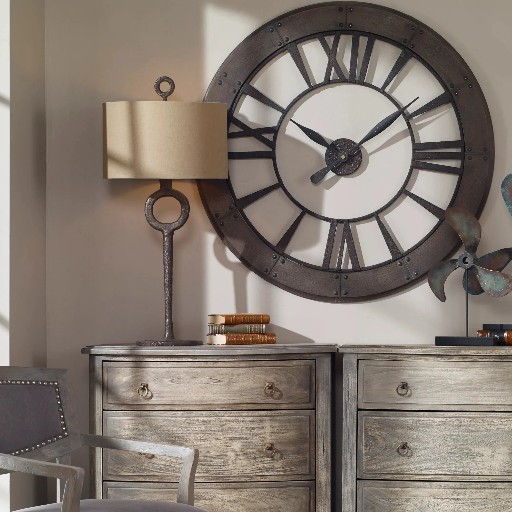 Rustic Cast Iron Table Lamp