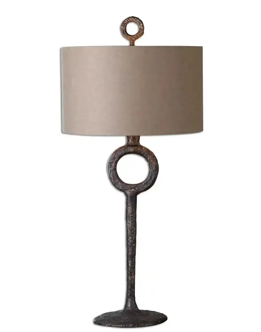 Rustic Cast Iron Table Lamp