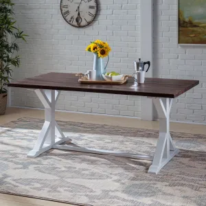Rustic Farmhouse Acacia Wood Dining Table - NH909603 patio chairs, outdoor seating
