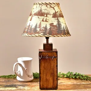 Rustic Ranch Wood Table Lamp ceiling light, pendant lamp