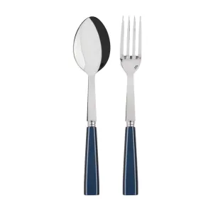Sabre, 2 piece serving set Natura, steel blue napkin rings, dining placemats