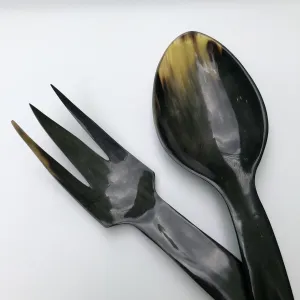 Salad Servers, Horn, Large, 34cm napkin rings, dining placemats