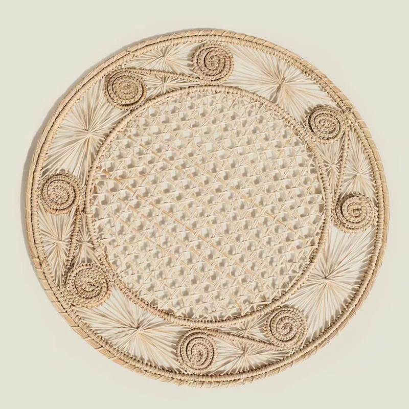 Sandra Set of 2 Woven Placemats, D35cm, Natural