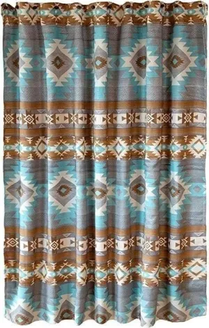 Santa Fe Sky Southwest Shower Curtain bathroom furniture, vanity cabinet