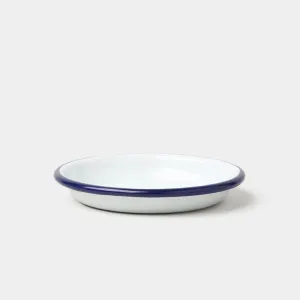 Sauce Dish, D10cm, White with Blue rim napkin rings, dining placemats