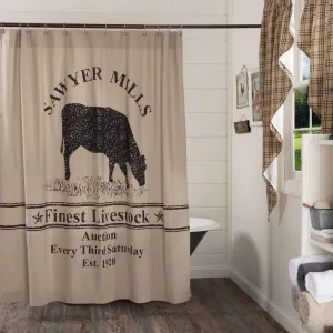 Sawyer Mill Cow Shower Curtain 3 piece sofa set, living room set
