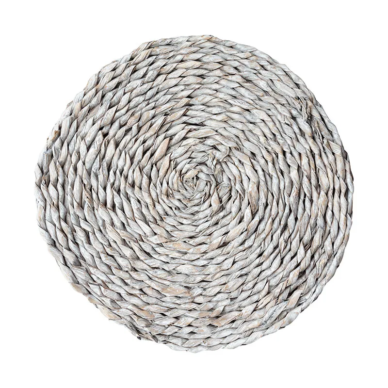 Seagrass Set of 2 Placemats, D32cm, Grey tufted headboard, king headboard