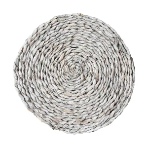 Seagrass Set of 2 Placemats, D32cm, Grey tufted headboard, king headboard