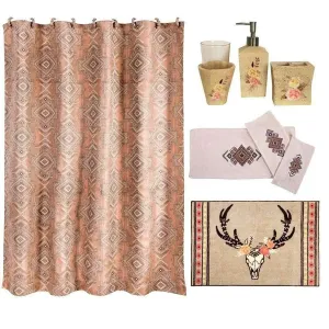 Sedona Summer Bath Collection bath rugs, non-slip bathroom mat