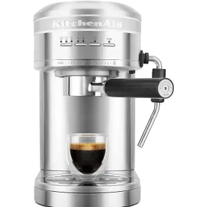Semi Automatic Espresso Machine, Brushed Stainless, 286 lamp shade, drum shade