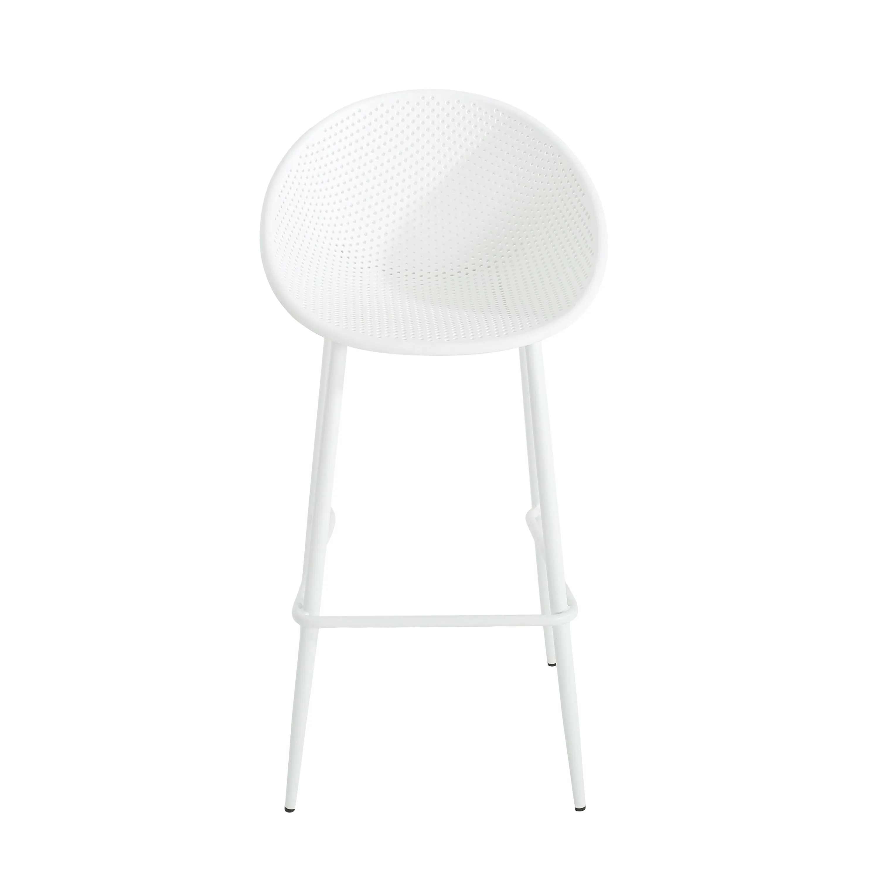 Shinnia Indoor & Outdoor Polypropelene Plastic Gable Barstool, Set of 2