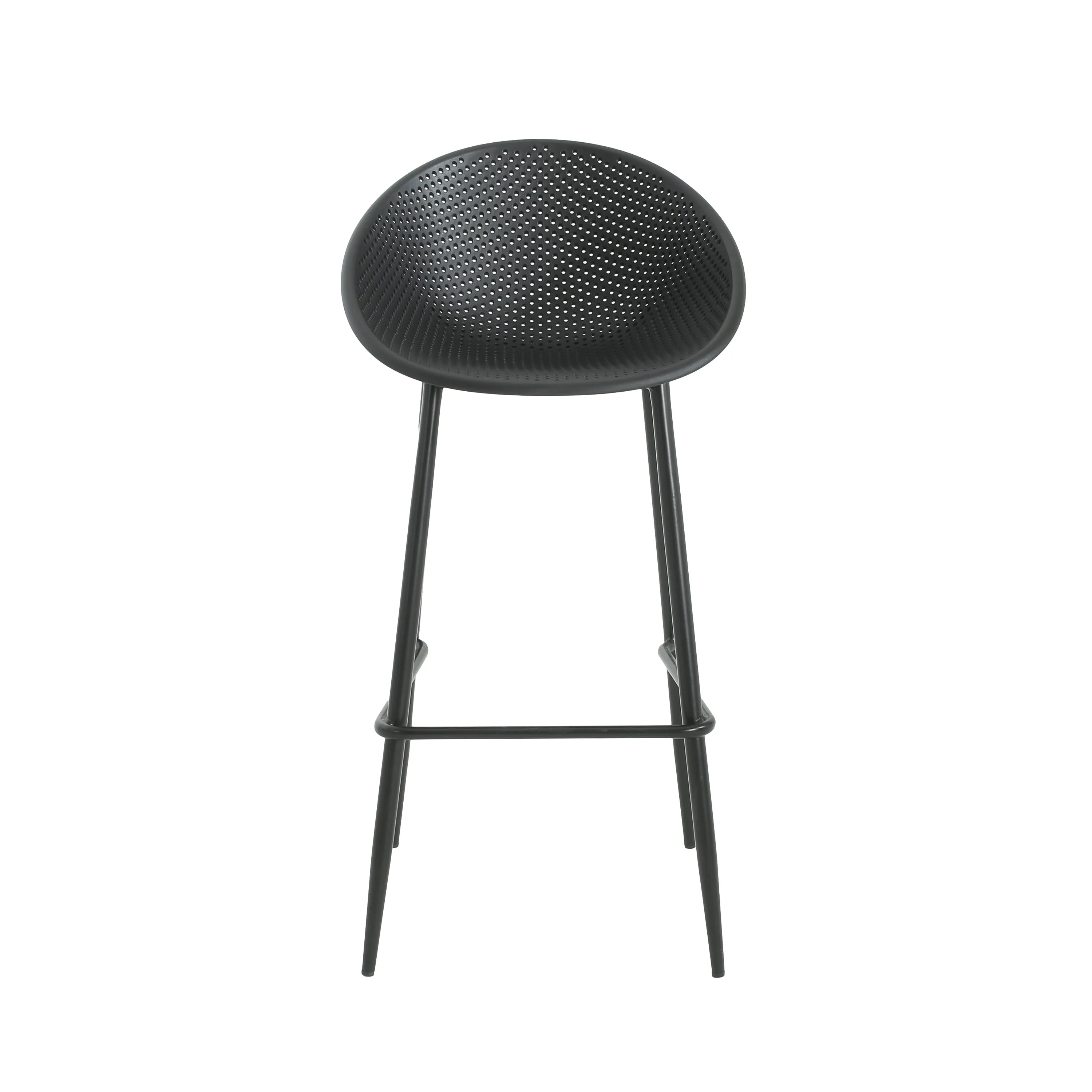 Shinnia Indoor & Outdoor Polypropelene Plastic Gable Barstool, Set of 2