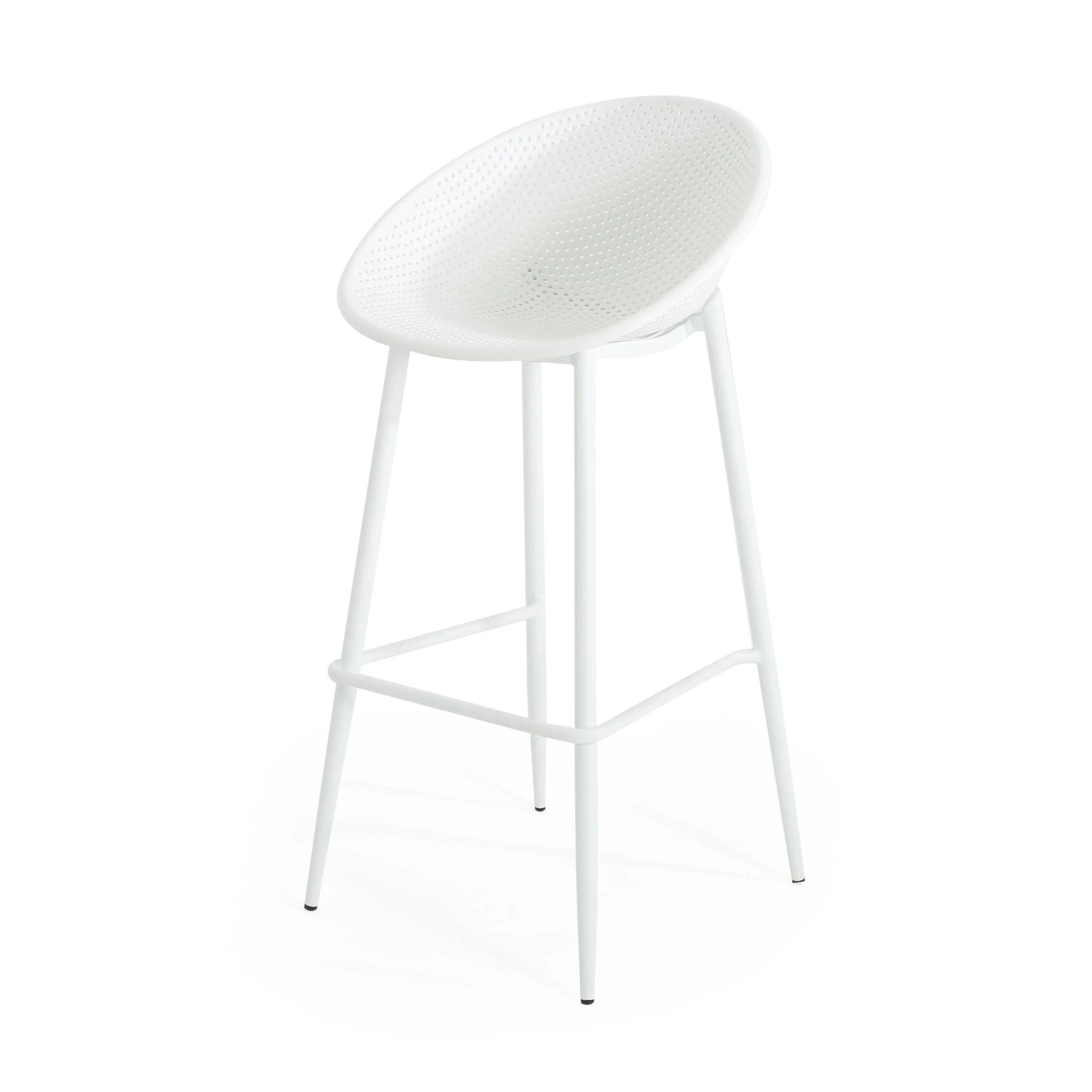 Shinnia Indoor & Outdoor Polypropelene Plastic Gable Barstool, Set of 2