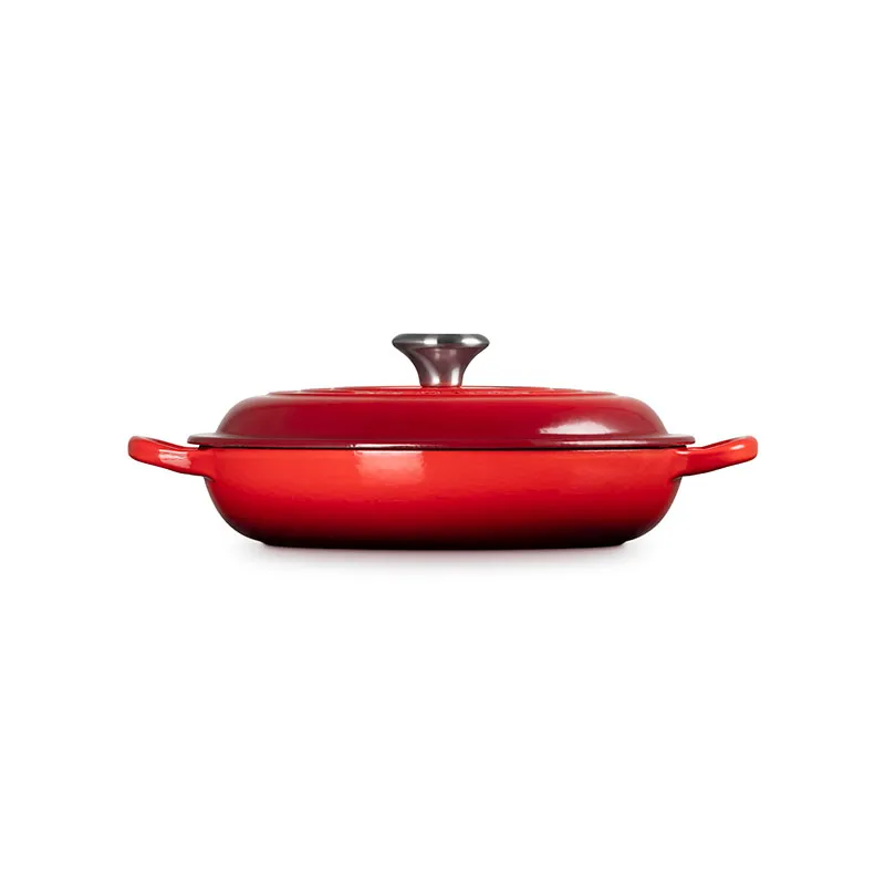 Signature Shallow Casserole, 22cm, Cerise