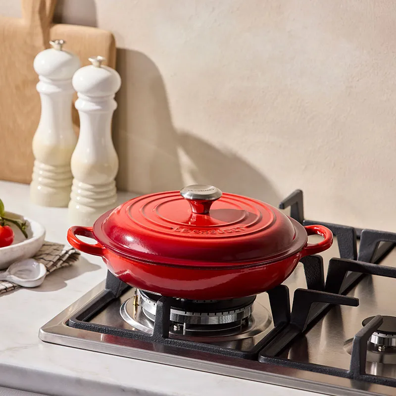 Signature Shallow Casserole, 22cm, Cerise