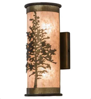 Silver Mica Tamarack Wall Sconce dining table decor, bar servingware